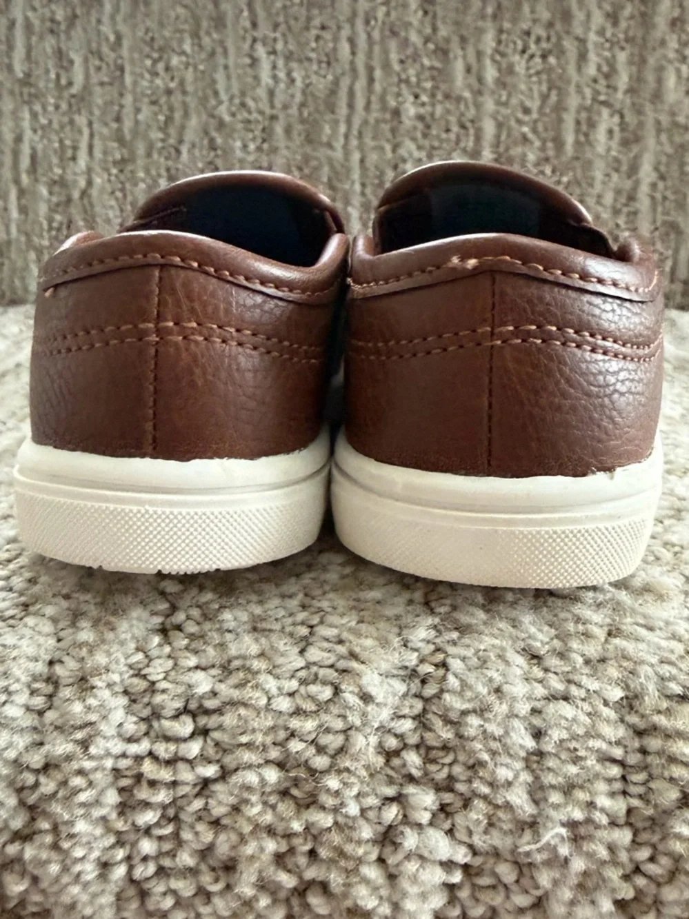 Simple Joys by Carter's Jack brown slip-on sneakers. Toddler size 5.
